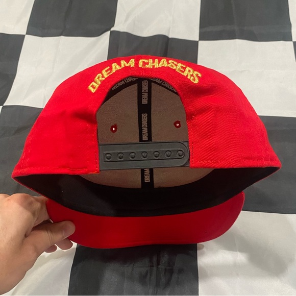 Dreamchasers Gold Plaque Red SnapBack Hat - Picture 4 of 5